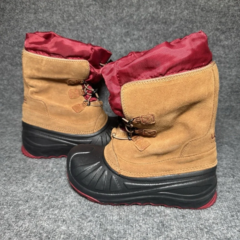 UGG Australia Kids Waterproof -20C Insulated Snow Boots Red Ludvig Size US 4